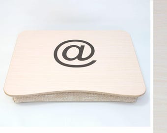 Wooden Laptop Bed Tray / Serving Tray / iPad Table / Breakfast Tray / Laptop Stand with At Theme Inlay / Custom Themes Available