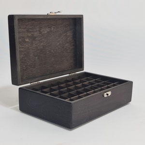 Dioche 59Slots Essential Storage Box, Essential Oil Storage Box, Wooden Oil  Case Organizer Container Aromatherapy