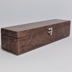 Brown Wooden Box / 14 x 3 x 3 inch / Keepsake Box /  Storage Box  / Gift Set Box / Gift Box