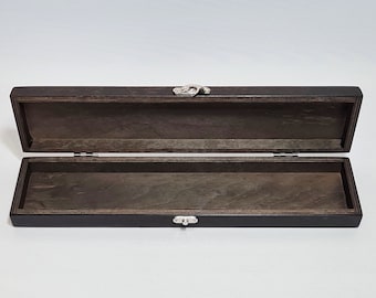 Wooden Keepsake Box / Wooden Storage Box / Knife Storage Box / 14.56 x 2.75 x 1.37 inch
