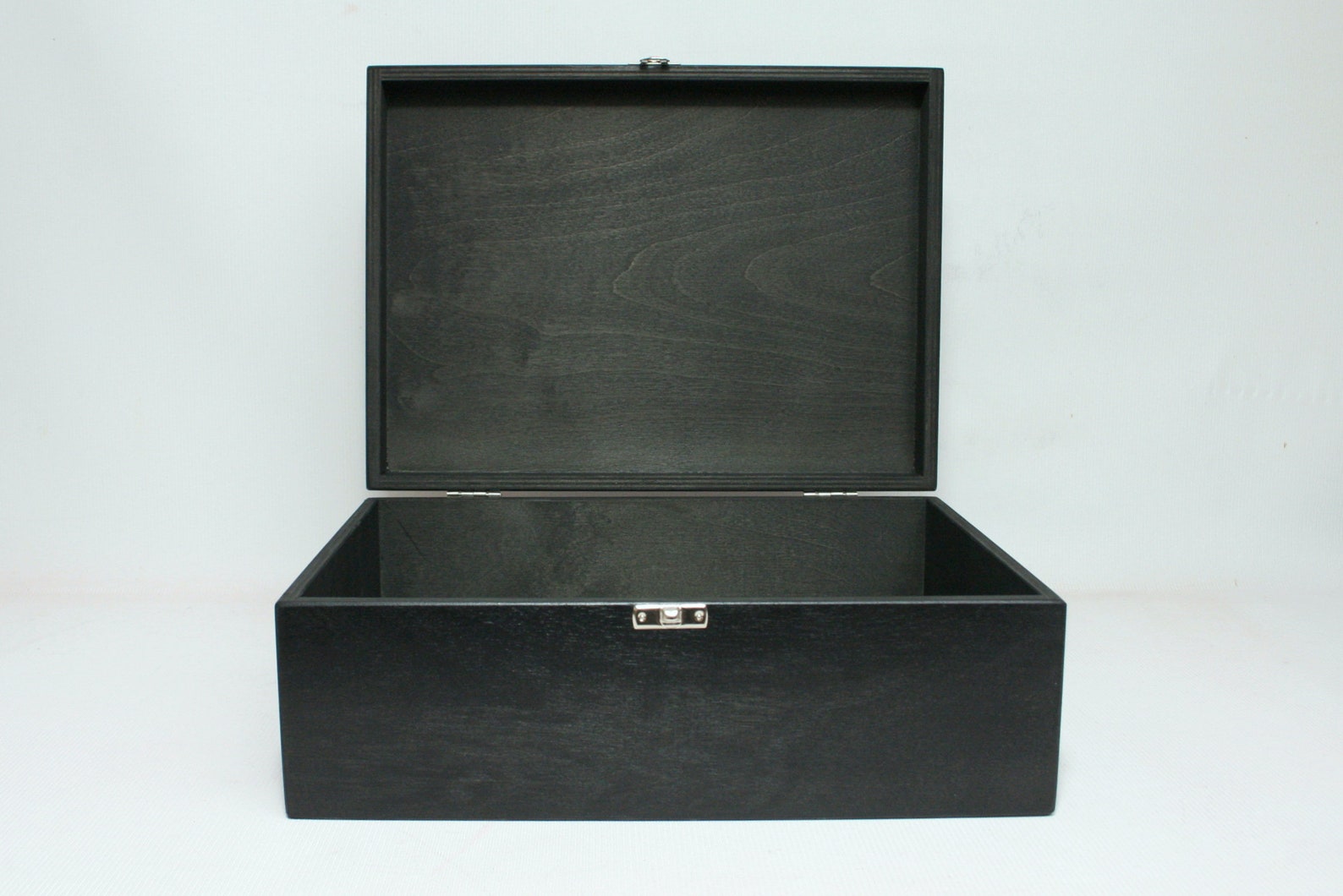 Wooden A4 Size Box / Black Wooden Box / A4 Size Storage Box / Etsy