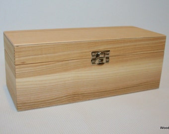 Wooden Gift Box / Keepsake Box / Ash Wood Box 8.85 x 3.14 x 3.34 inch