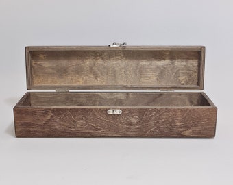 【美品✨】木製箱 濃い茶色 内側彫刻あり il_340x270.4988108510_d28s.jpg
