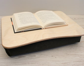 Wood Laptop Stand / Birch Breakfast Tray / Wooden Laptop Bed Tray / Serving Tray / iPad Table / Pillow Tray