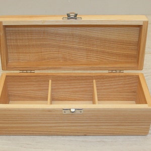 Wooden Gift Box / 3 Compartments Box / Keepsake Box / Jewellery Box ...