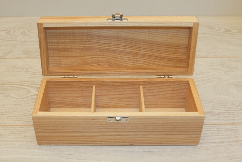 Wooden Gift Box / 3 Compartments Box / Keepsake Box / - Etsy Canada