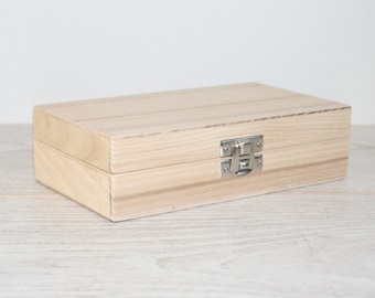 Kleine houten geschenkdoos / Keepsake Box / Ash Wood Box / Natural Wood Box 5,90 x 3,15 x 1,57 inch / Eco Style Gift / Ring Bearer Box / Favor