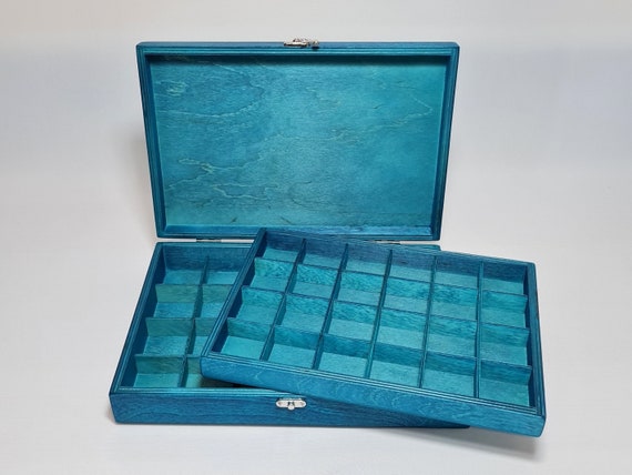 Mind Reader 5 Compartments Desk Organizer Tray - Turquoise