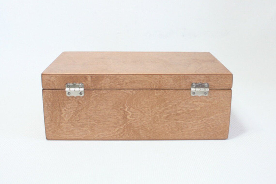 Light Brown Wooden Box / Wooden Box / Gift Box / Storage Box Etsy