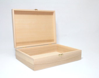 Houten geschenkdoos / Ash Wood Keepsake Box / Handgemaakte geschenkdoos 11,41 x 8,46 x 2,95 inch / Natural Wood Box / Eco Gift / Light Wood Box / Gunst