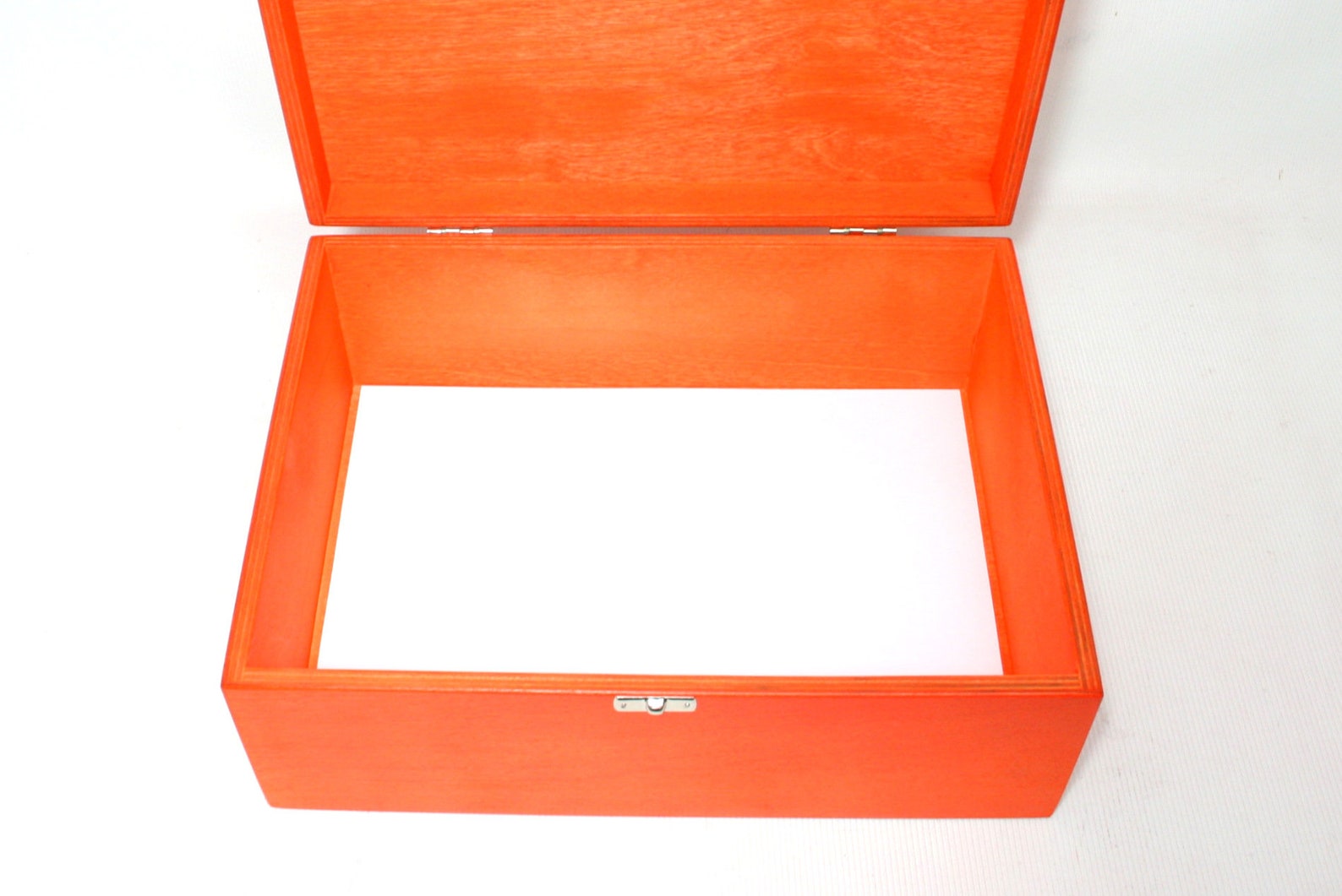 Wooden A4 Size Box / Orange Box / Storage Box / 12 X 8.66 X Etsy