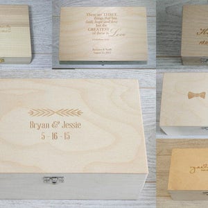 Wooden Box for DIY Projects / 9 Compartment Box / Unfinished Wooden Box 9.64 x 9.64 x 4.33 inch other dimensions available image 6