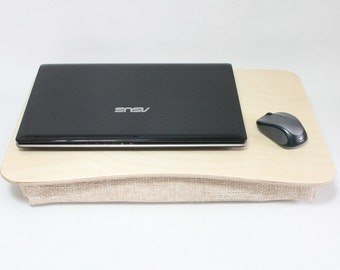 L Size Laptop Stand / Breakfast Serving Tray /  iPad Table / Wooden Laptop Bed Tray  / Pillow Tray Basic
