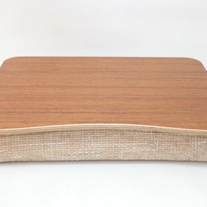 Wood Laptop Bed Tray / Teak Desk / iPad Table / Pillow Tray / Breakfast Tray / Laptop Stand Teak image 2