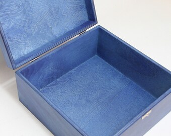 【美品】木箱、本箱　Blue 木箱 / 10 x 10 x 5インチ / 青箱 - Etsy 日本