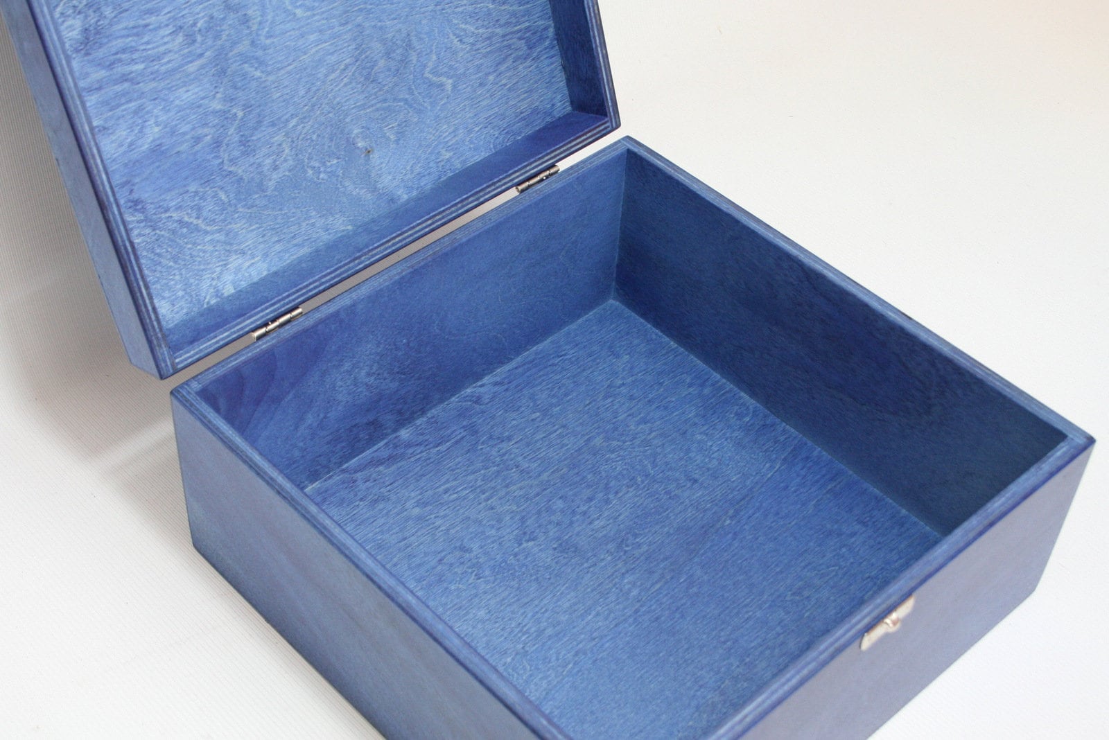 【美品】木箱、本箱　Blue 木箱 / 10 x 10 x 5インチ / 青箱 - Etsy 日本