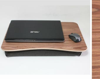 Walnut Pillow Tray / L Size Ontbijt Serving Tray / Laptop Stand / iPad Tafel / Houten Laptop Bed Tray