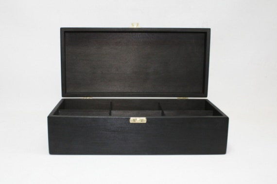 black wooden box