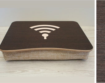 Pillow Tray / Wooden Laptop Bed Tray / iPad Table / Breakfast Serving Tray / Laptop Stand / Serving Tray WiFi