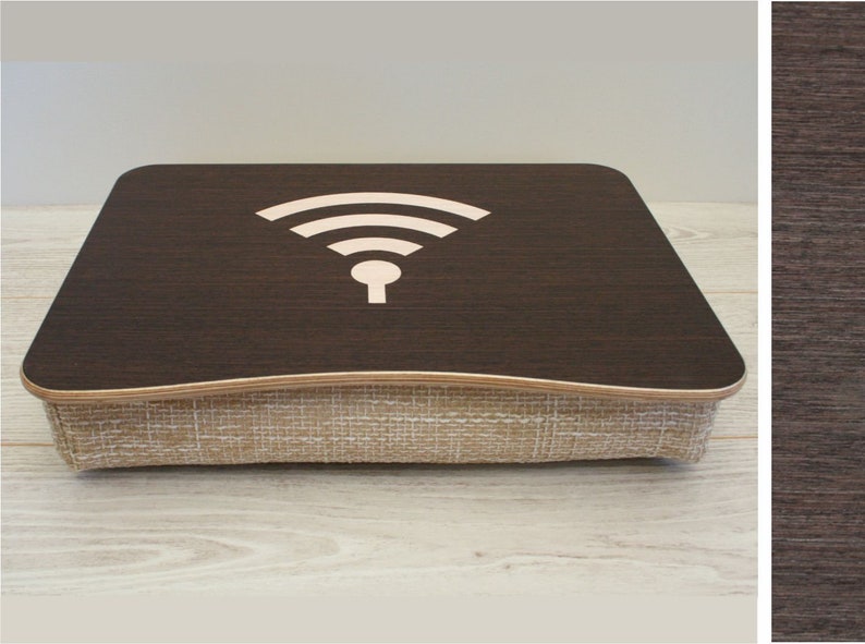 Pillow Tray / Wooden Laptop Bed Tray / iPad Table / Breakfast Serving Tray / Laptop Stand / Serving Tray WiFi image 1