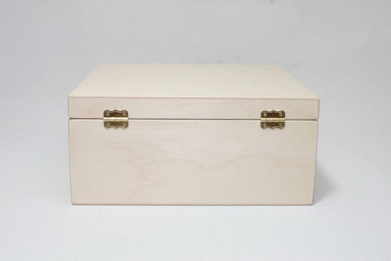 Wooden Box for DIY Projects / 9 Compartment Box / Unfinished Wooden Box 9.64 x 9.64 x 4.33 inch other dimensions available image 5