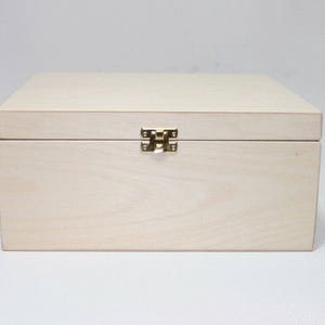 Wooden Box for DIY Projects / 9 Compartment Box / Unfinished Wooden Box 9.64 x 9.64 x 4.33 inch other dimensions available image 4