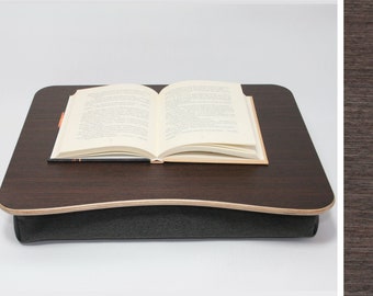 Wooden Laptop Lap Tray / Wenge Tray / Pillow Tray / iPad Table / Breakfast Tray / Laptop Stand Wenge Dark