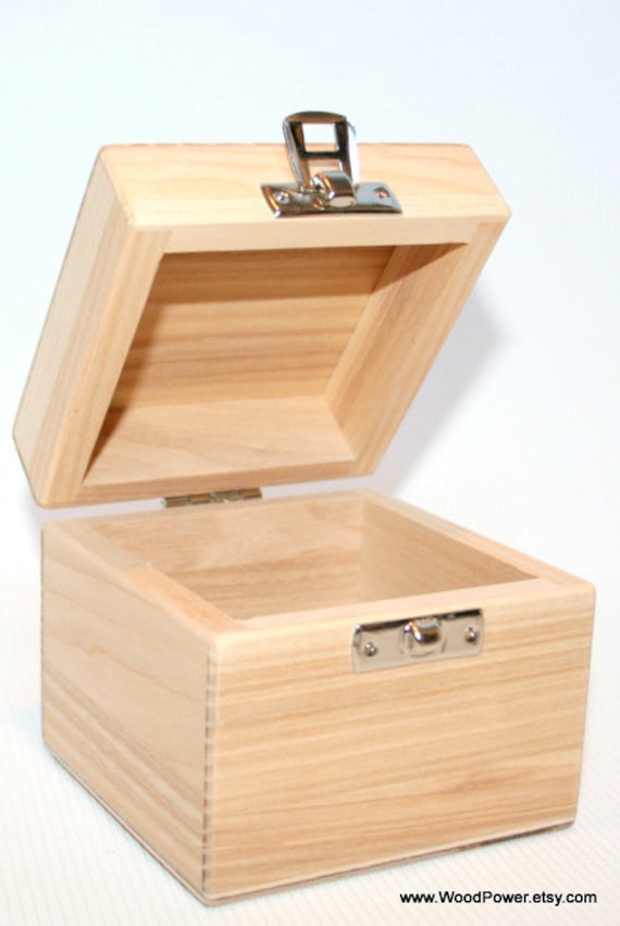 Caja de madera pequeña / Caja de regalo pequeña / Caja de recuerdos / Caja  de madera de fresno 2,75 x 2,75 x 2,95 pulgadas -  México