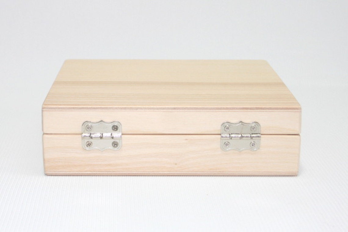 Wooden CD Box / Keepsake Box / CD Gift Box / CD Storage Box / Etsy