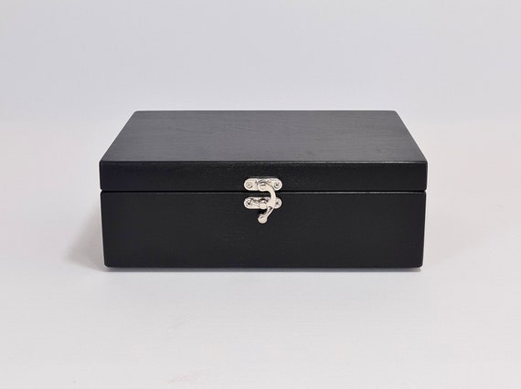 【数量限定】 / Box Storage / Box Wooden Black Keepsake Box Gift / Box 時計