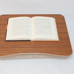 Wood Laptop Bed Tray / Teak Desk / iPad Table / Pillow Tray / Breakfast Tray / Laptop Stand Teak image 1