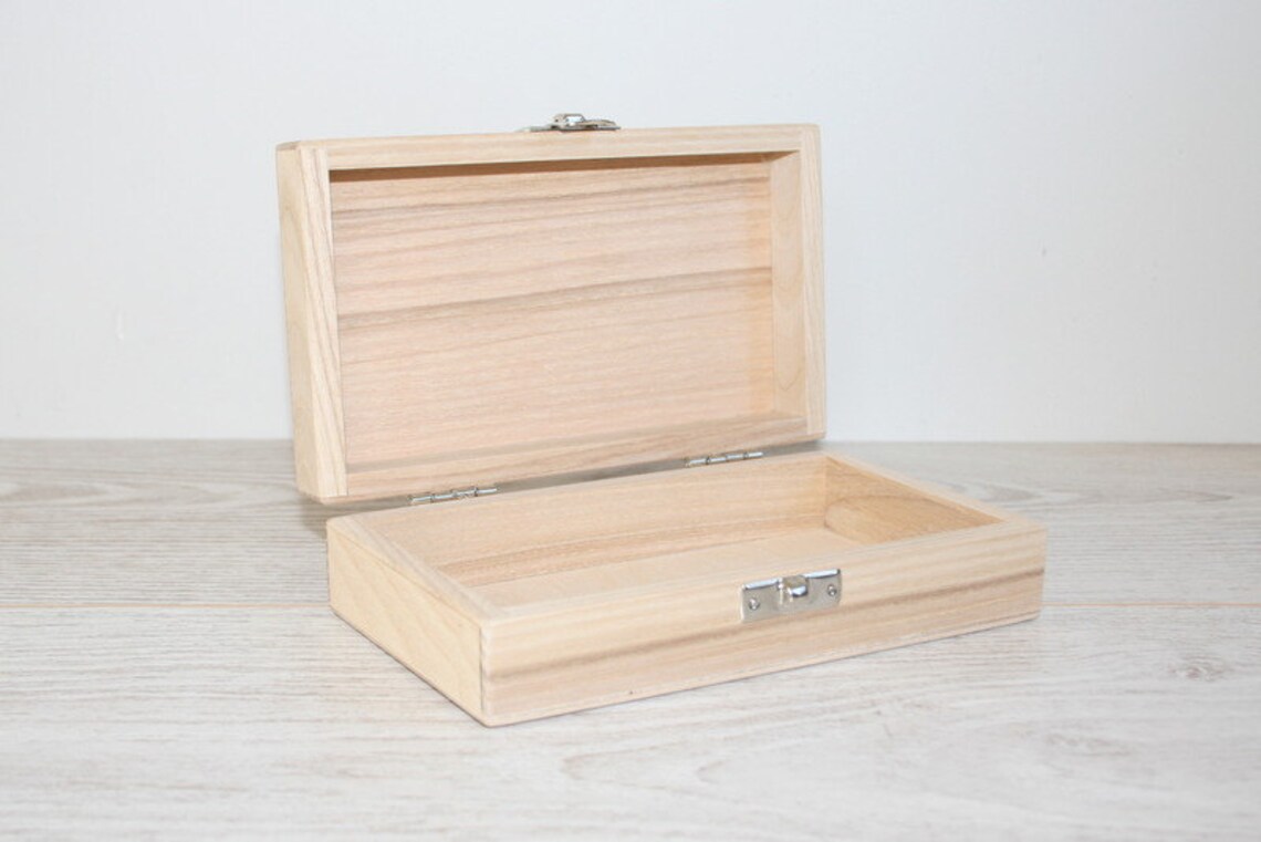 Small Wooden Gift Box / Keepsake Box / Ash Wood Box / Natural Etsy
