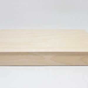 Wooden A4 Size Box for DIY Projects / Unfinished Wooden Box / Put On Lid Box 12 x 8.65 x 1.95 inch (other dimensions available)