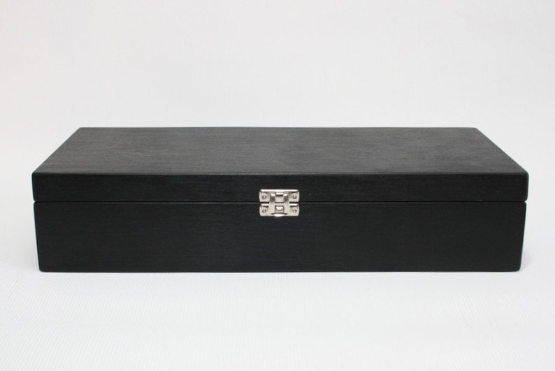 Black Wooden Keepsake Box / Storage Box / Gift Set Box 14.17 X Etsy