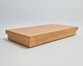 Put on Lid Box / Light Brown Box / 12.8 x 6.30 x 1.57 inch