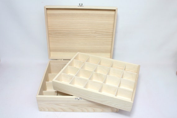 Large Ash Wood Storage Box / Collection Box With Removable Compartment / Large  Wooden Box / Collection Display Box / Natural Wood Box -  Canada