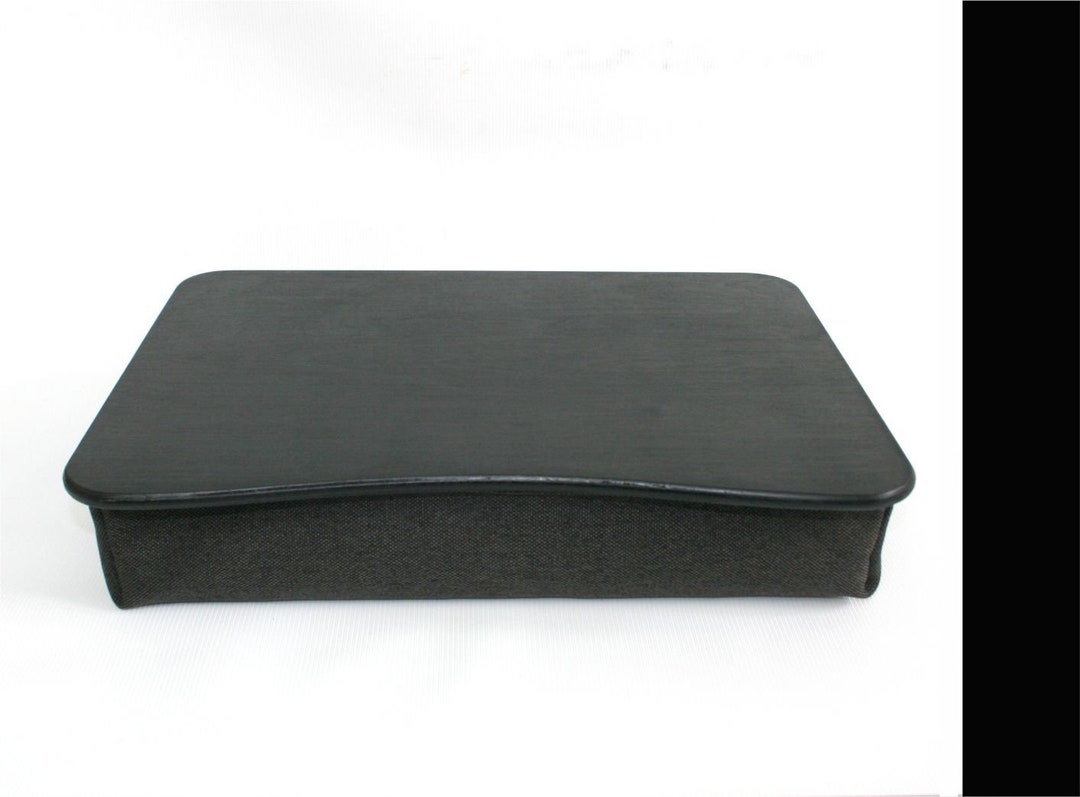 Wooden Laptop Bed Tray / Black Pillow Tray / iPad Table / Breakfast