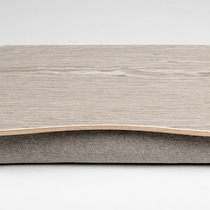 Wood Laptop Bed Tray / Bleach Oak iPad Table / Pillow Tray / Breakfast Tray / Serving Tray / Laptop Stand Bleach Oak