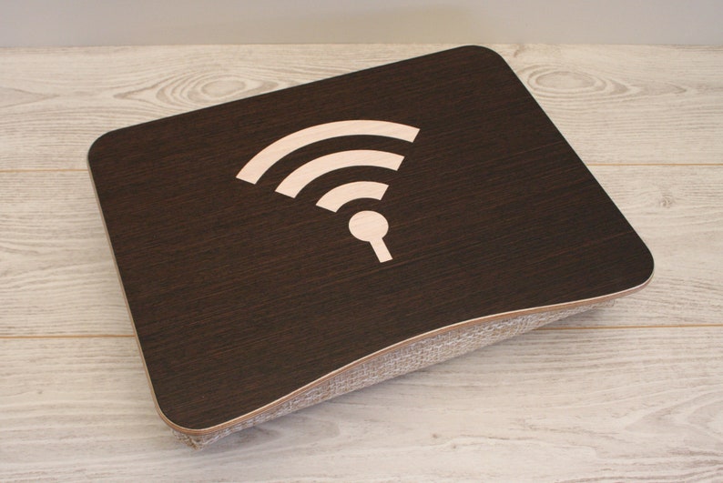 Pillow Tray / Wooden Laptop Bed Tray / iPad Table / Breakfast Serving Tray / Laptop Stand / Serving Tray WiFi image 3