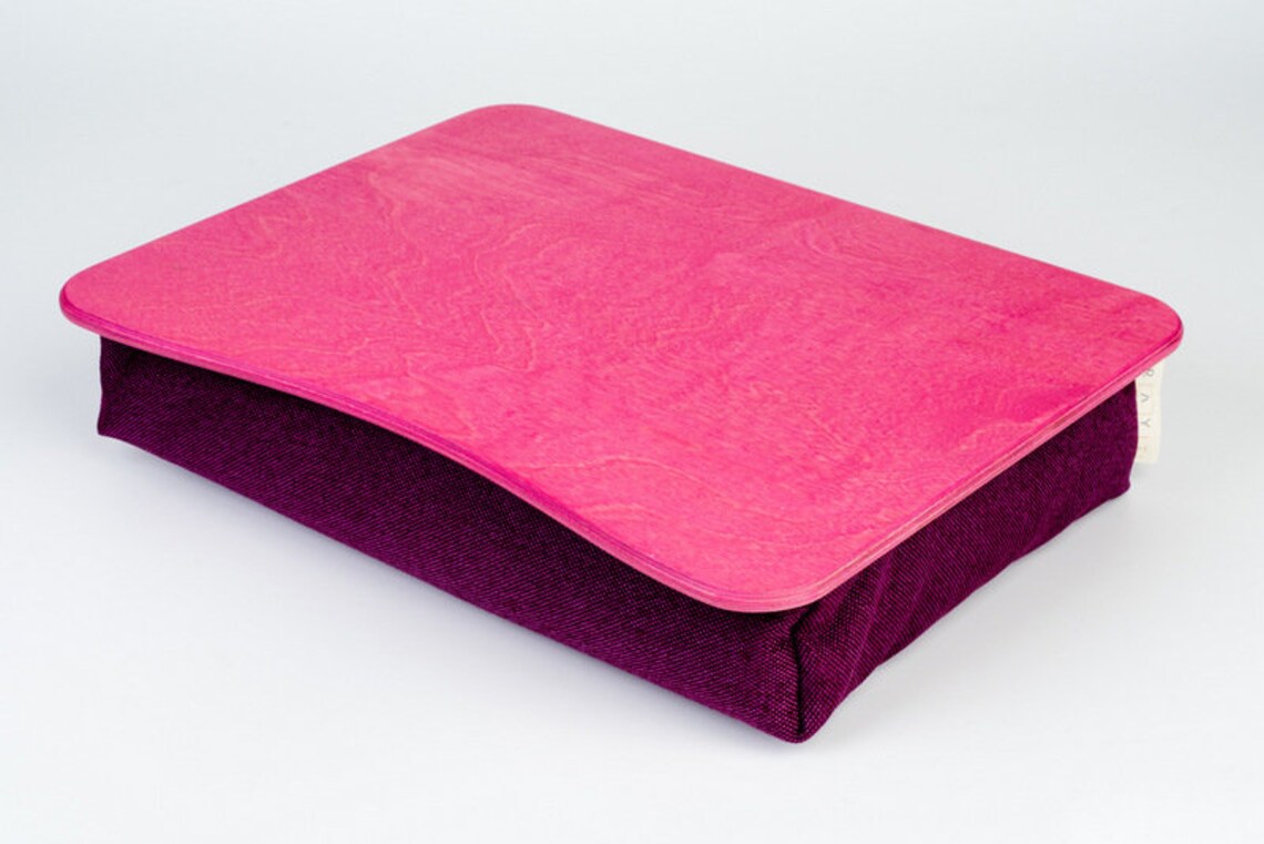 IPad Tisch / Rosa Laptopständer / Holz Laptop Bett tablett ...
