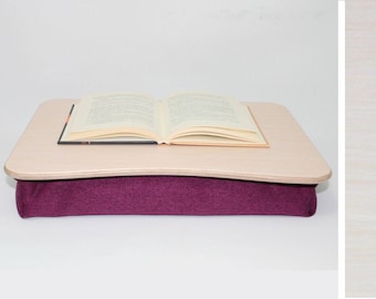 Breakfast Tray / Wooden Laptop Bed Tray / Serving Tray / Pillow Tray / iPad Table / Laptop Stand Violet