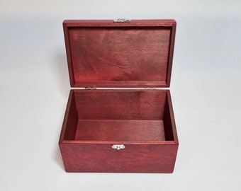 赤い木製 赤色染色木製記念品箱：9.05 x 5.90 x 4.72インチ - Etsy 日本