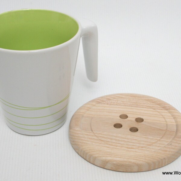 Boutons en bois Mug Coaster