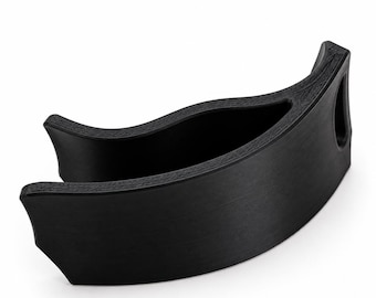 3D Printed Clip-On Shoe Horn | Compact Heel Helper (Black)