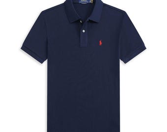 Polo Ralph Lauren Mens Polo Shirt, Classic Short Sleeve Cotton Mesh Golf Shirt, Summer Collar Tee Top for Him, Smart Casual Designer Polo