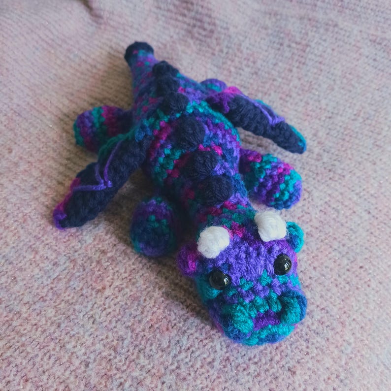 Moonie the Dragon: Crochet Dragon Plush - Etsy