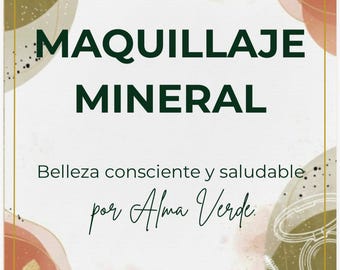 Ebook Natural Mineral Makeup - Guide and Recipes to Create Liquid Foundation, Concealers, Lipsticks and Eyeshadows (Digital PDF Download)