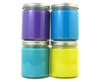 PICK 4 - 8 oz Jar Candles from Bubble & Geek - Save on shipping - Video Game, Geeky Candles