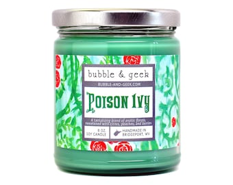 Poison Ivy Scented Soy Candle Jar