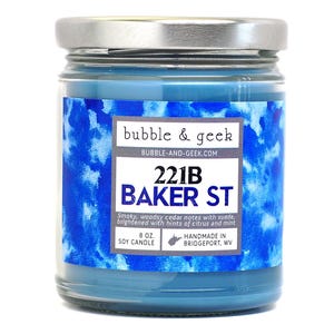 Geparfumeerde sojakaarsenpot 221B Baker Street